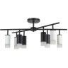 Люстра LIGHTSTAR RULLO 8х50W GU10 черный/белый LR7283643741